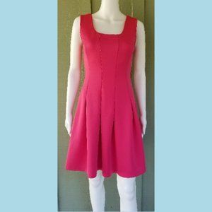 New BOSTON PROPER Pink Pleated Skirt Dress 4